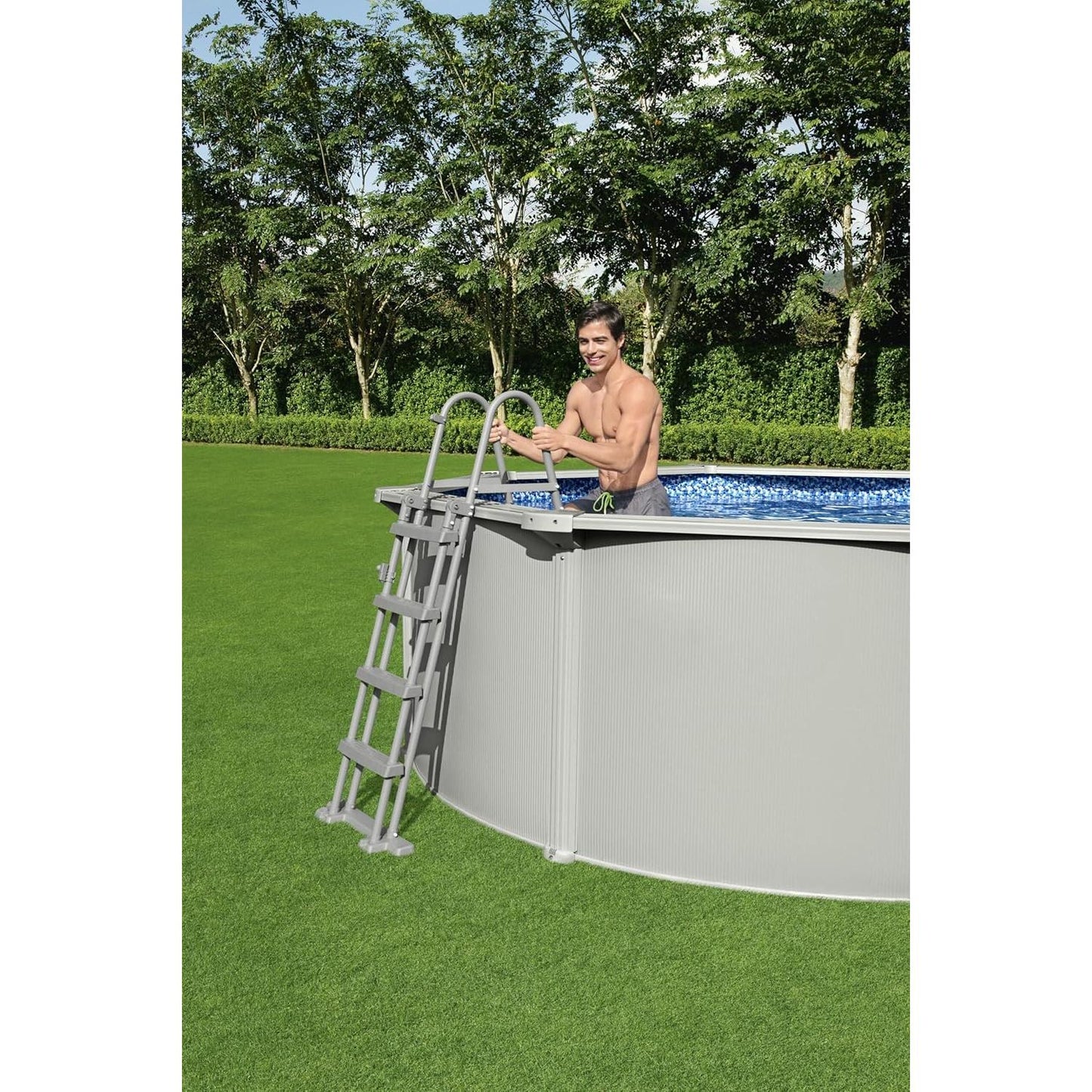 Bestway – Piscina circular elevada de acero Hydrium (305 × 120 cm)