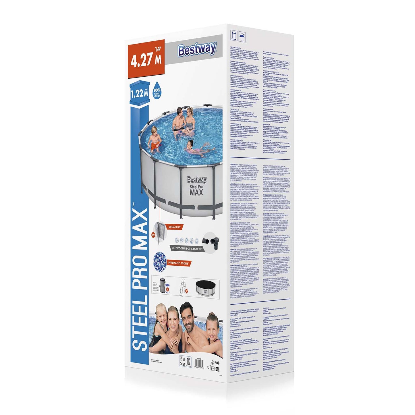 Bestway - Steel Pro Max piscina desmontable circular (427 x 122 cm)