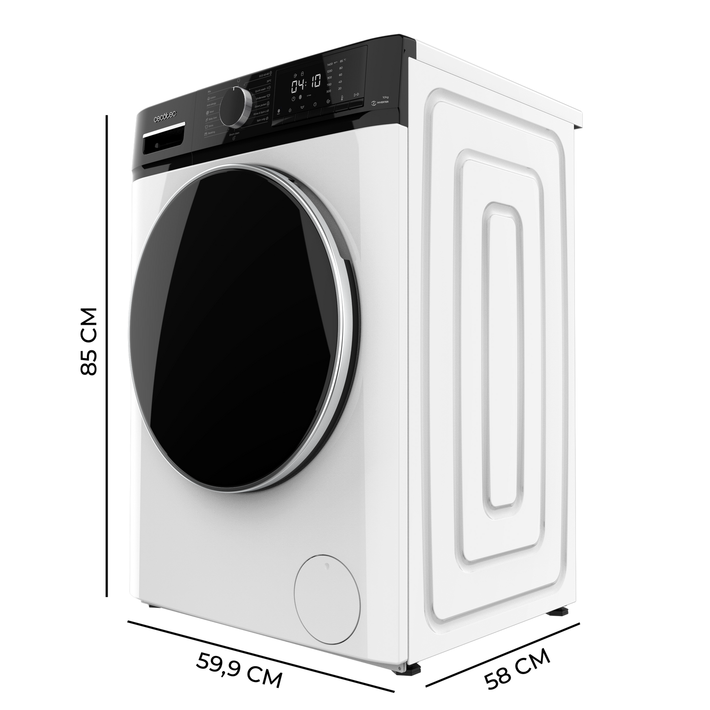 Cecotec Bolero DressCode 10610 Lavadora 10 Kg Inverter A Motor Inverter Plus Clase A