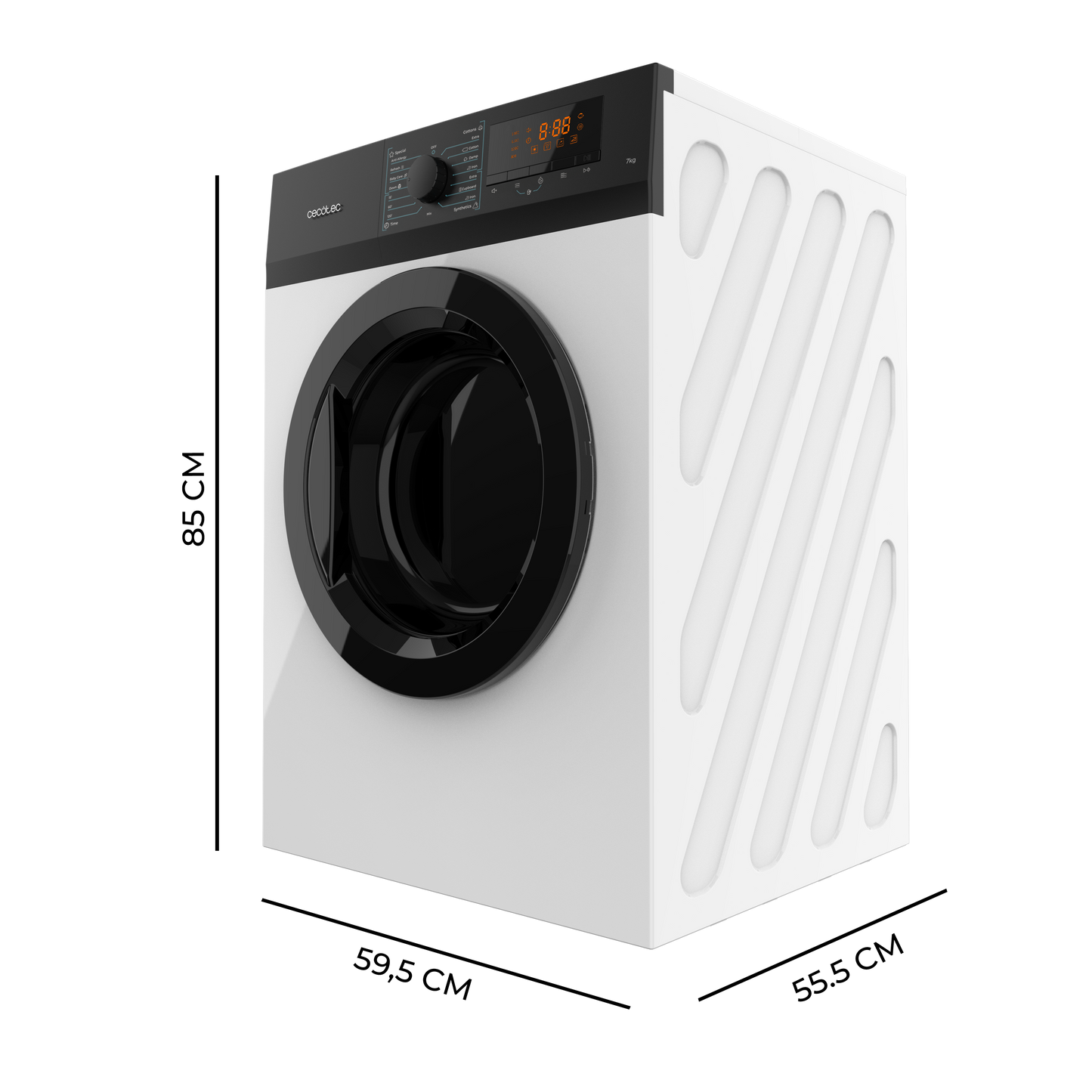 Cecotec Bolero DressCode Dry 7200V C Secadora 7 kg con Regeneración de Aire y Secado Rápido