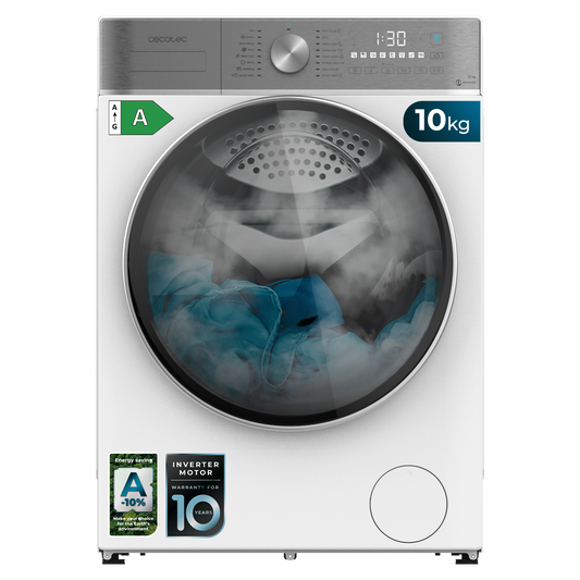 Cecotec Lavadora Bolero DressCode 10800 Inverter A 10 kg Capacidad Clase A Ahorro del 10 por ciento