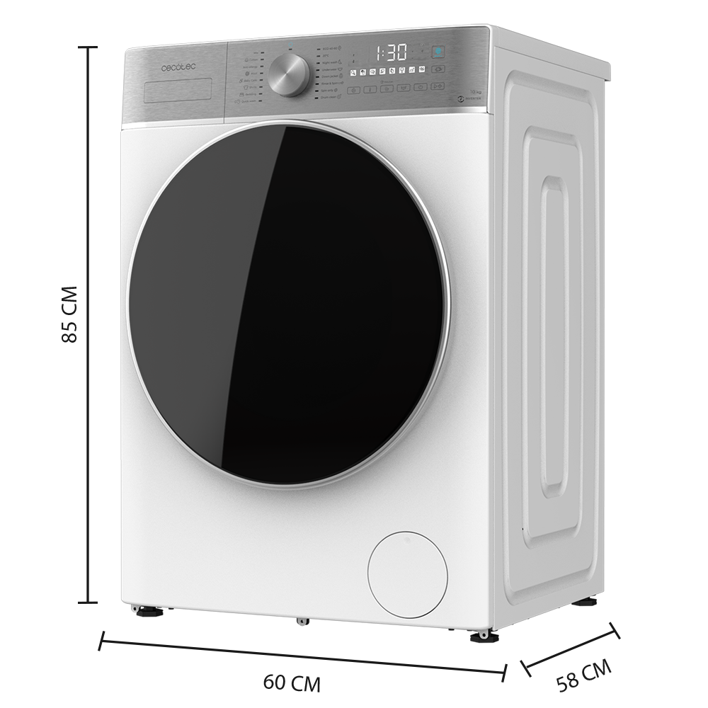 Cecotec Lavadora Bolero DressCode 10800 Inverter A 10 kg Capacidad Clase A Ahorro del 10 por ciento