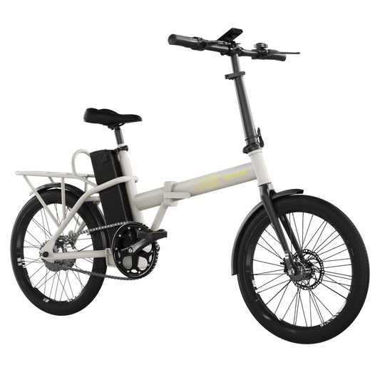 Cecotec Bicicleta Eléctrica Flexy 250W, 35 km autonomía, Batería extraíble 270Wh, Ruedas 20 pulgadas, Velocidad 25 km/h