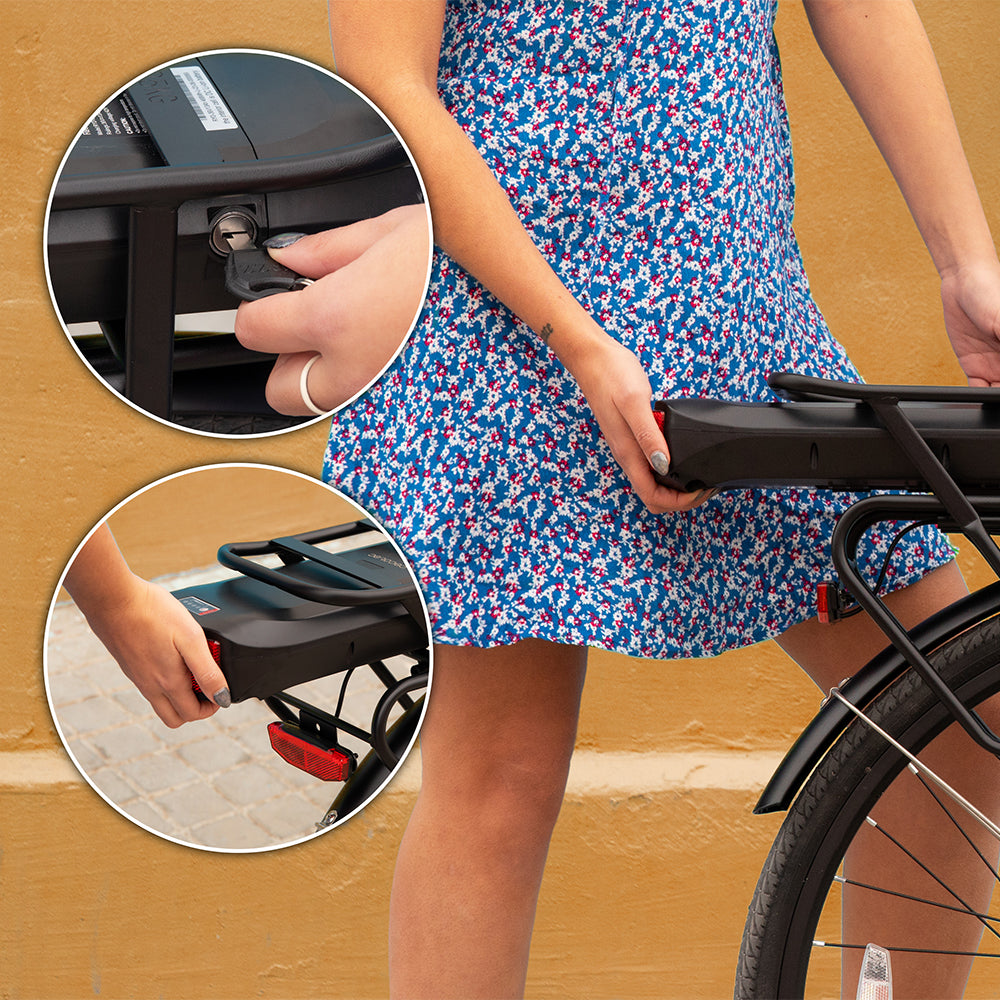 Cecotec Bicicleta Eléctrica Capital 28 Pulgadas 250 W Autonomía 80 Km Batería Desmontable 468 Wh