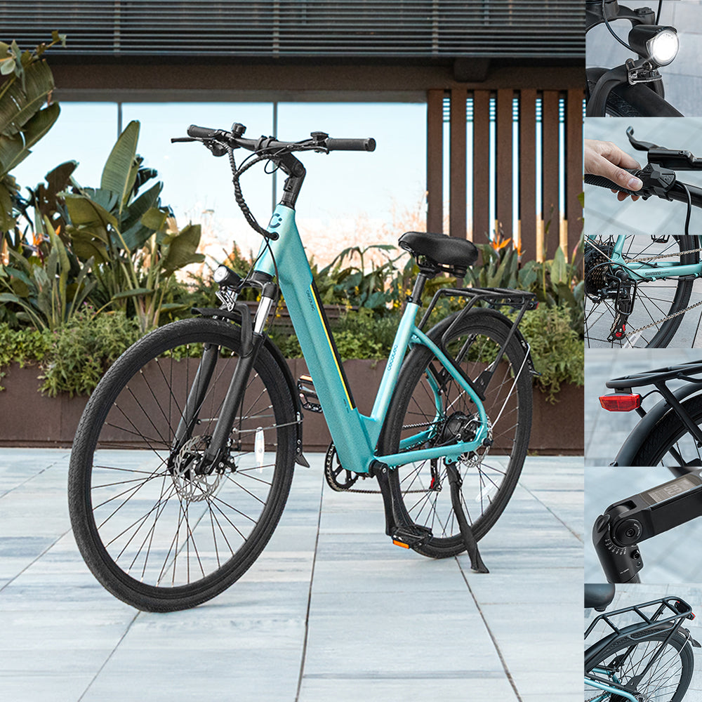 Cecotec Bicicleta Eléctrica Urban 250W Batería 460Wh 36V 12,8Ah Autonomía 90km Para Ciudad Y Campo