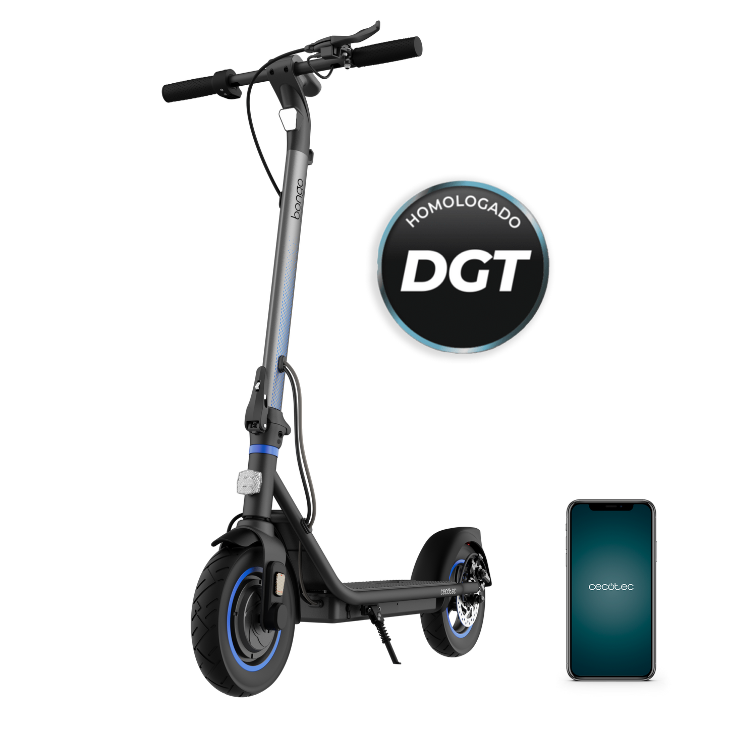 Cecotec Bongo D20 XL Patinete Eléctrico Conectado 300 W Pico 630 W Batería 180 Wh 36 V 20 Km