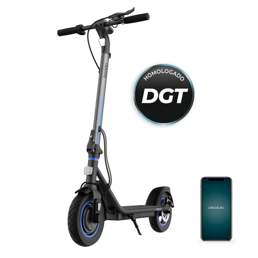 Cecotec Bongo D20 XL Patinete Eléctrico Conectado 300 W Pico 630 W Batería 180 Wh 36 V 20 Km