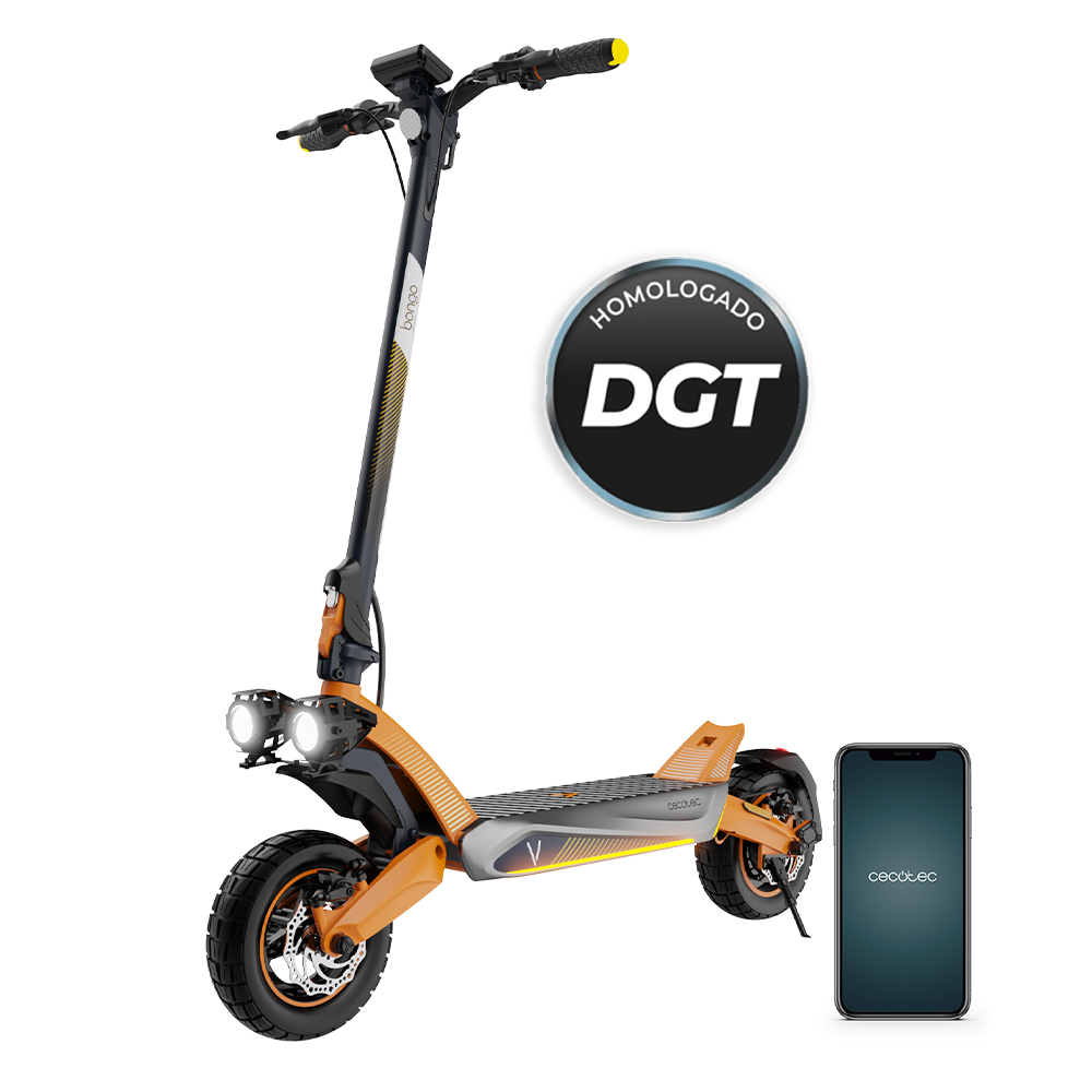 Cecotec Bongo V70 Conectado Patinete Eléctrico 1500 W Potente Tracción Trasera Con Pendientes Hasta 25 Por Ciento