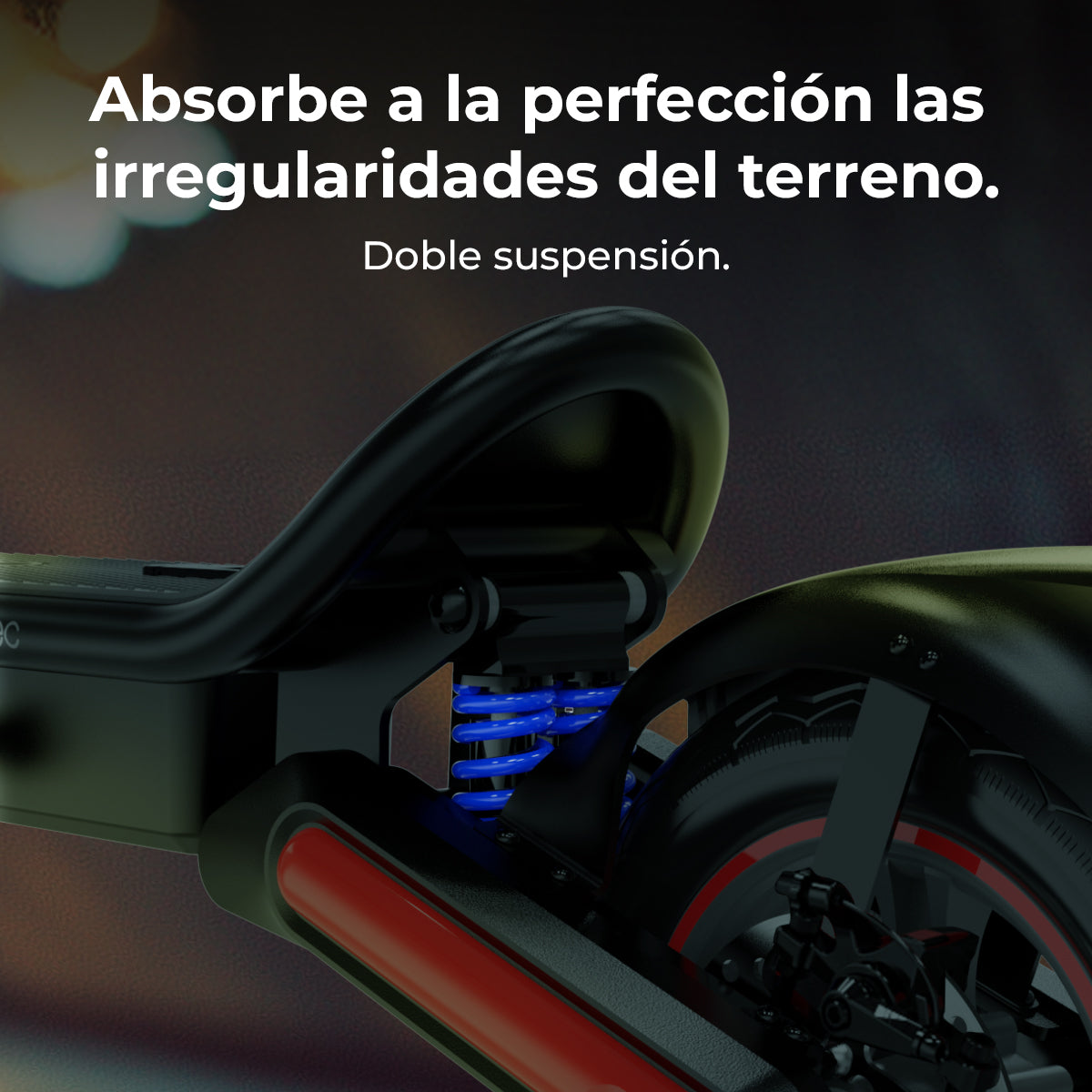 Cecotec Bongo D40 XL Patinete Eléctrico Con Suspensión 350 W Pico 800 W Batería 360 Wh 40 Km