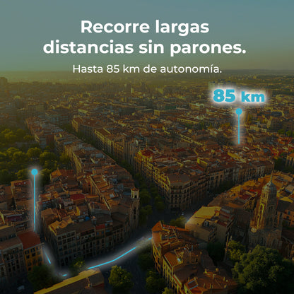 Cecotec Bongo Doble Y85 2x2 XXL Connected Patinete Eléctrico 2100 W Autonomía 85 km