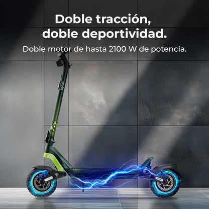 Cecotec Bongo Doble Y85 2x2 XXL Connected Patinete Eléctrico 2100 W Autonomía 85 km