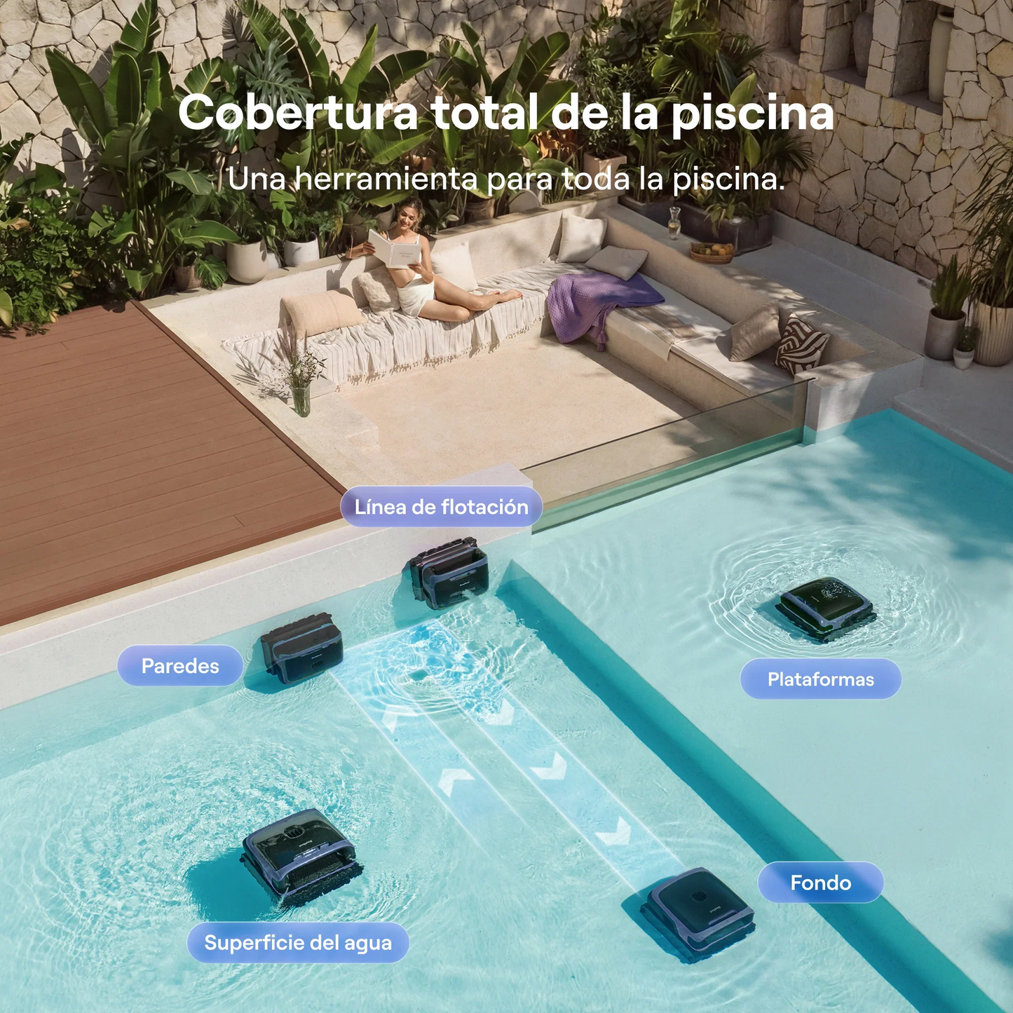 Beatbot Sora P7 Robot limpiafondos sin cable para piscina