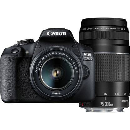 Canon EOS 2000D 18-55 IS + 75-300 DC
