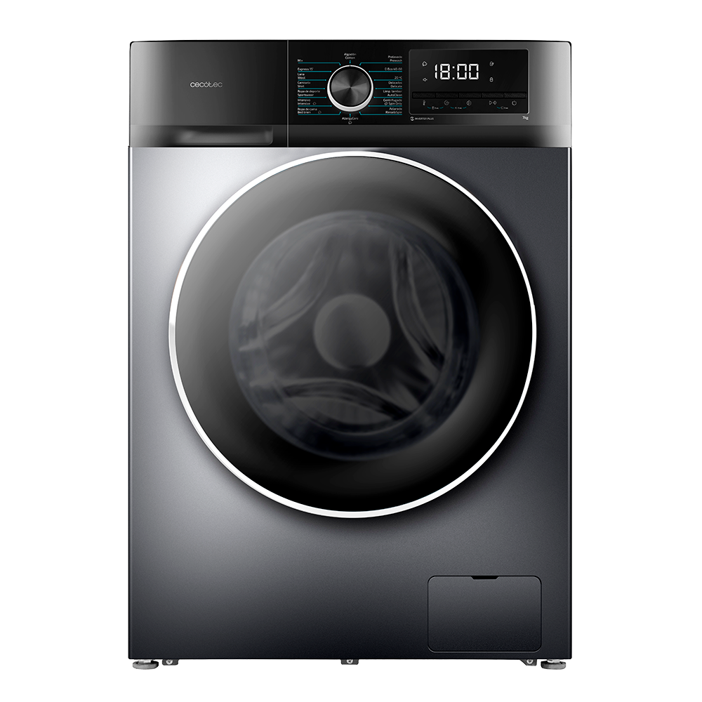 Cecotec Lavadora Bolero DressCode 7500 Inverter Acero A 7 kg 1400 rpm 16 Programas