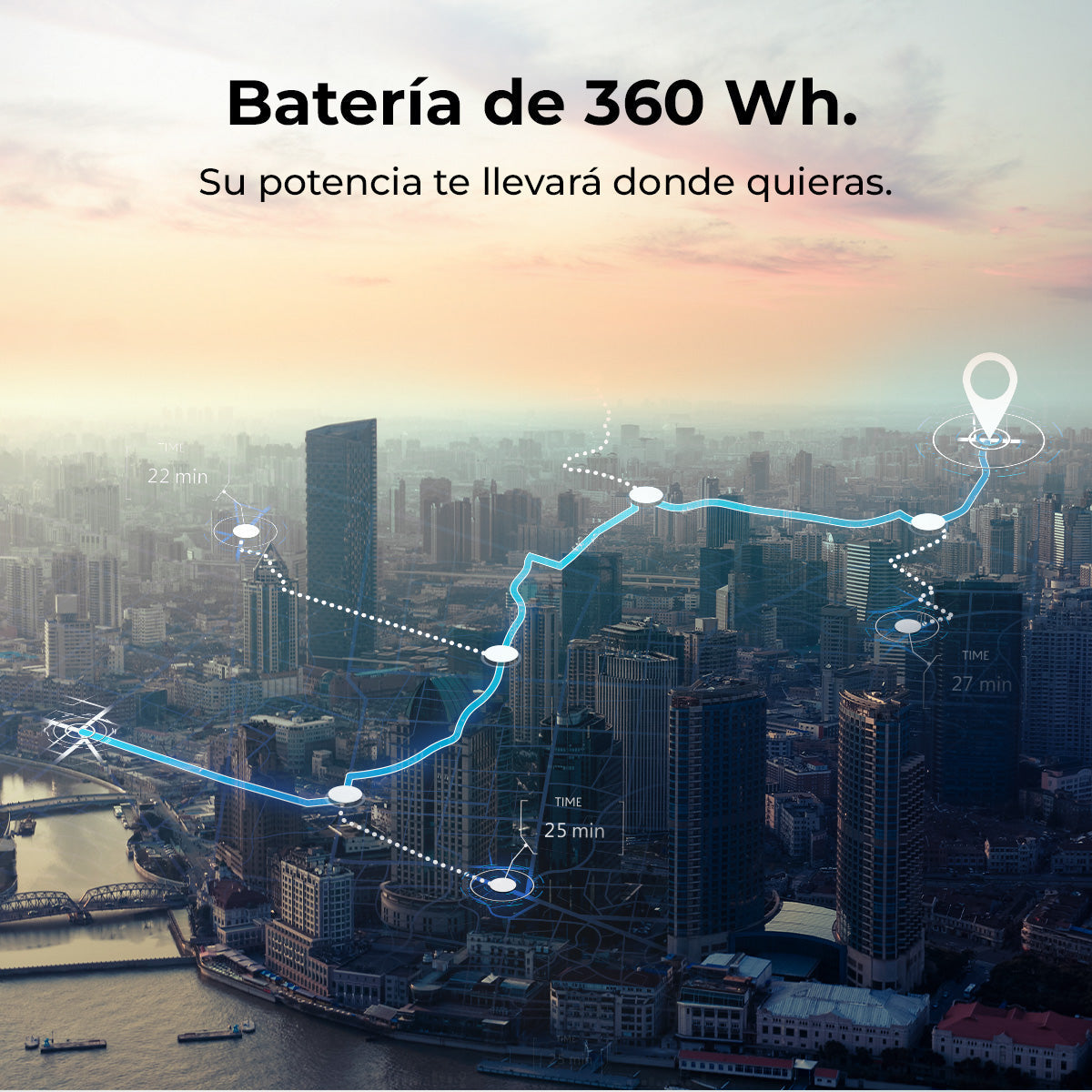 Cecotec Bicicleta Eléctrica Sprint 360Wh 250W 70km