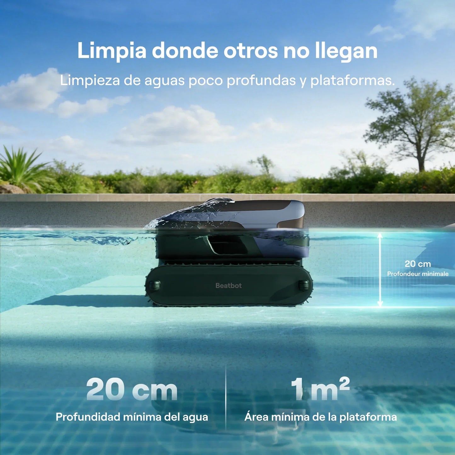 Beatbot Sora P7 Robot limpiafondos sin cable para piscina