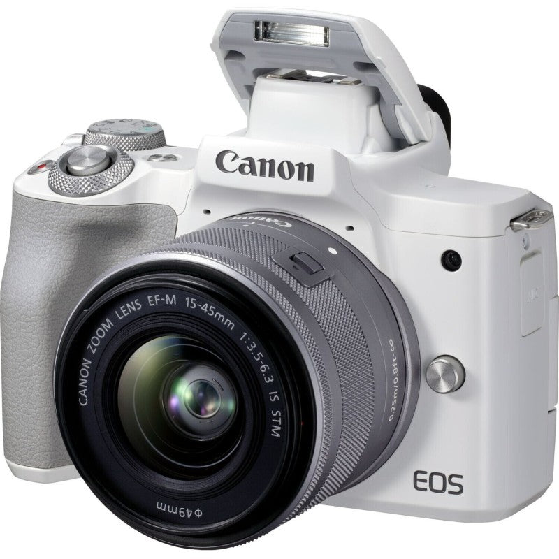 Kit Canon EOS M50 Mark II 15-45 mm Blanco
