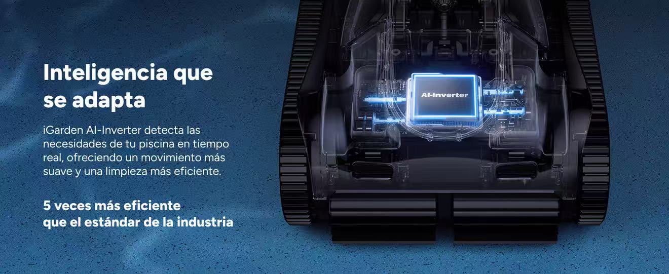 iGarden K80 robot limpiafondos de piscina sin cable automático