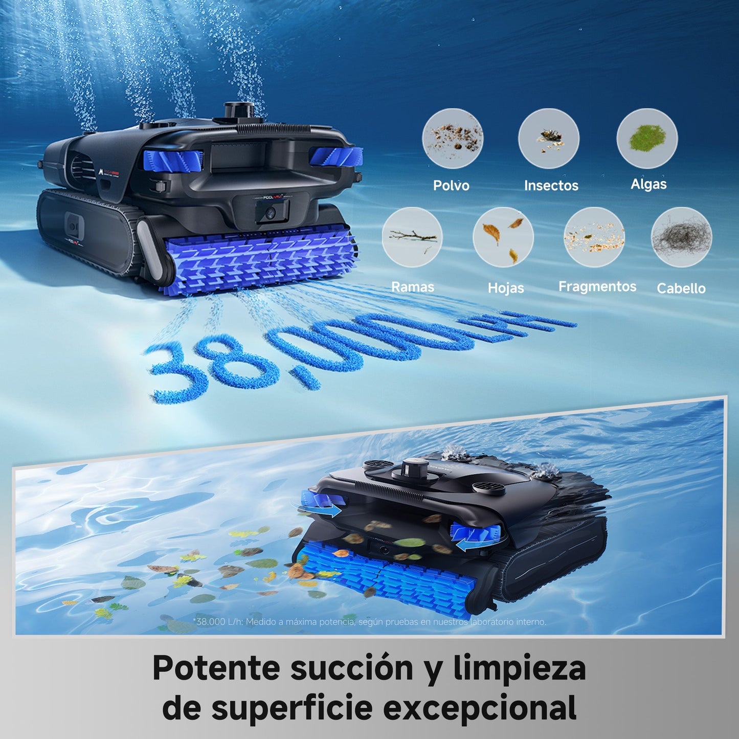Mova - Rover X10 Robot Limpiafondos de piscina de batería sin cable