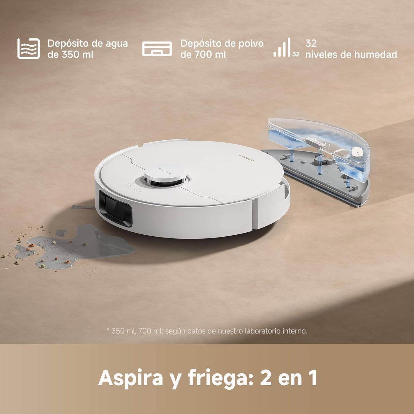 Dreame – D20 robot aspirador blanco