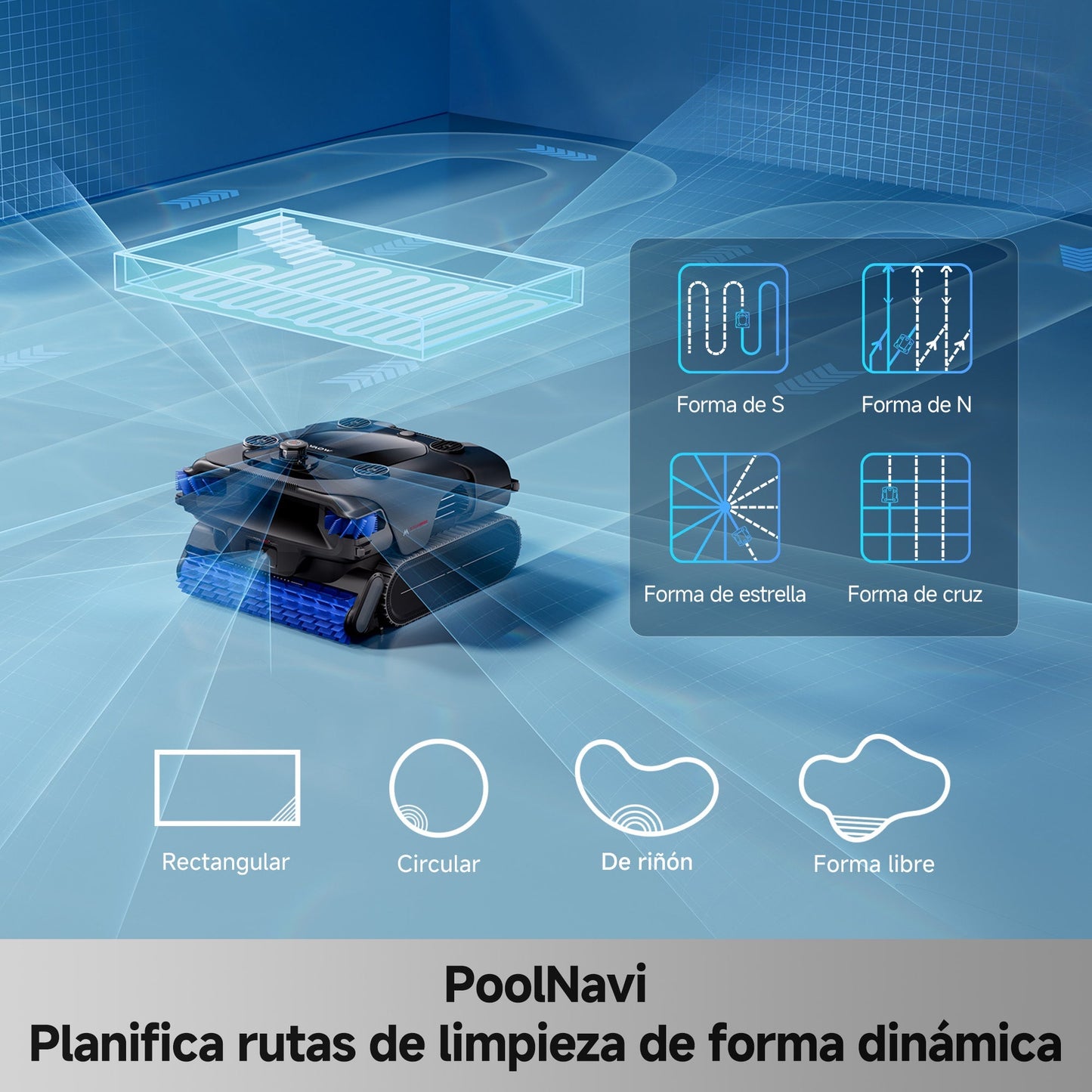 Mova - Rover X10 Robot Limpiafondos de piscina de batería sin cable
