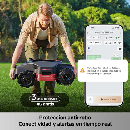 Mova – LiDAX Ultra 1000 robot cortacésped sin cable AWD