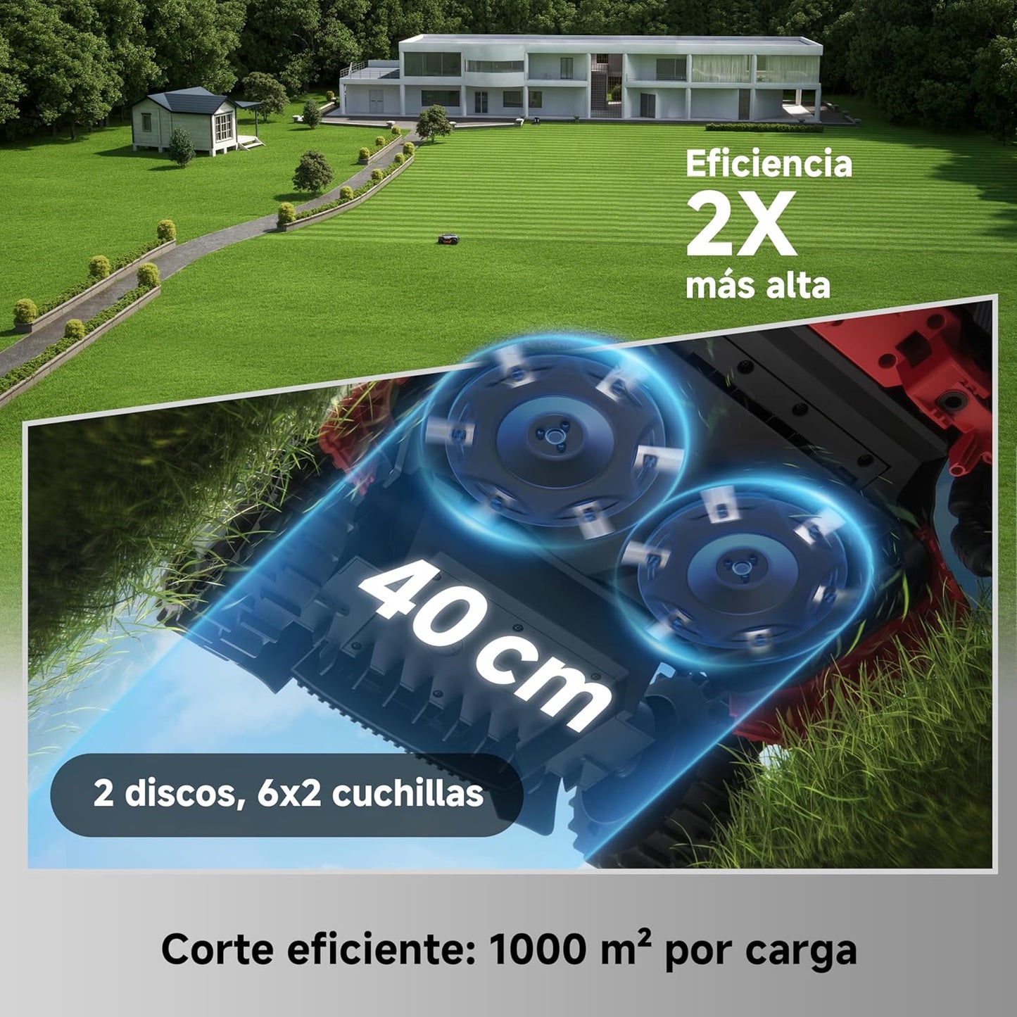 Mova – LiDAX Ultra 1000 robot cortacésped sin cable AWD