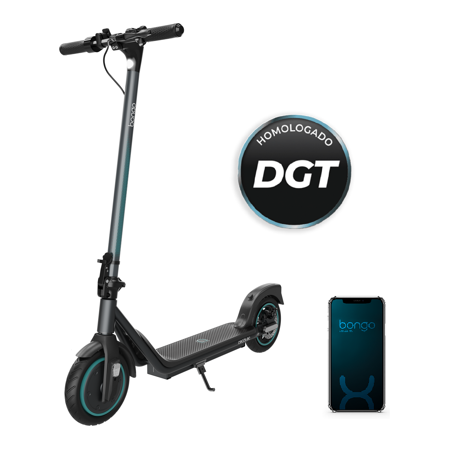 Cecotec Bongo D20E Connected Patinete Eléctrico 250 W (500 W Máx), Autonomía 20 Km
