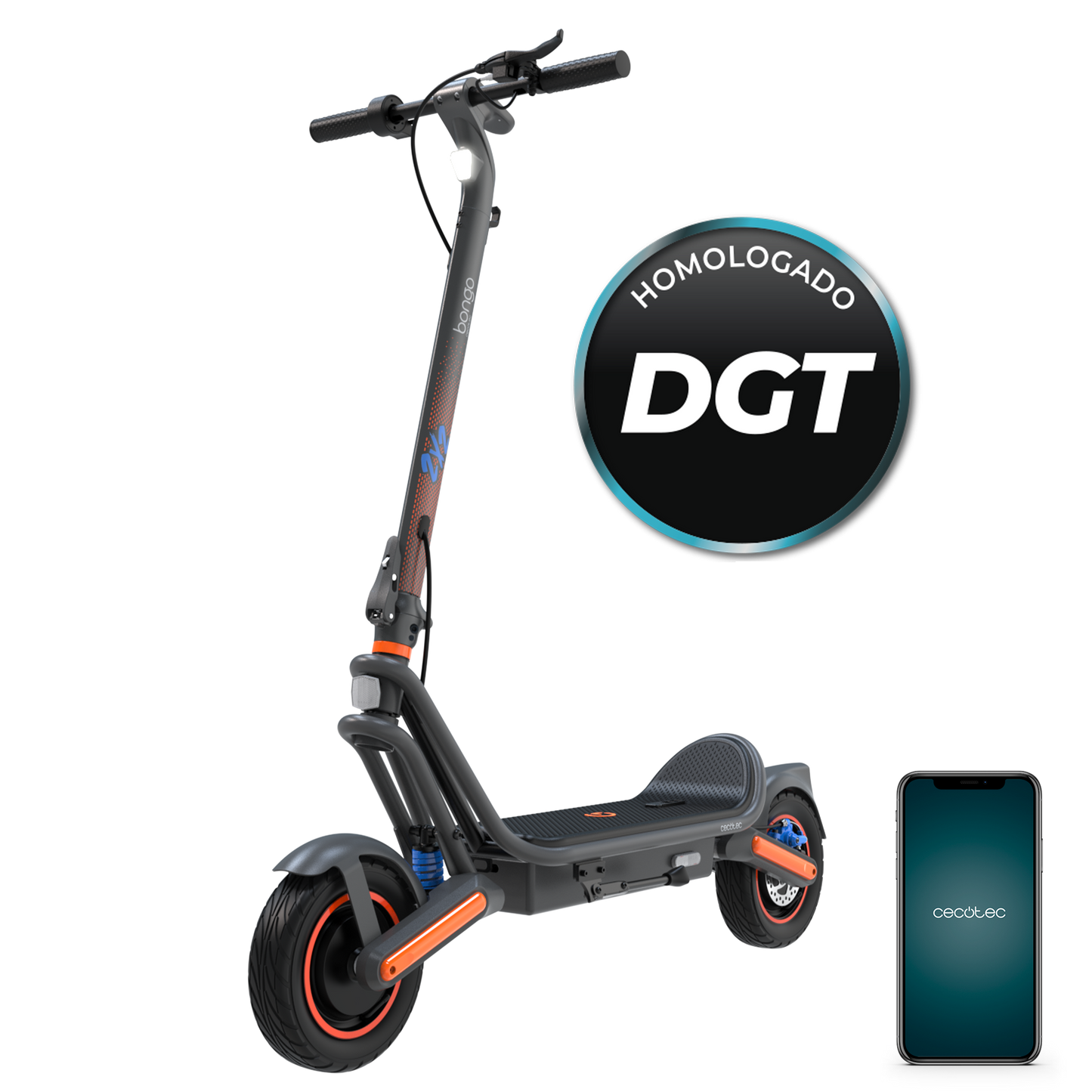 Cecotec Bongo GS65 2x2 XXL Connected Patinete Eléctrico 1000 W Máx Conducción Cómoda Base Ultrawide