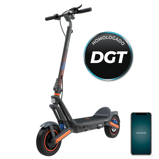 Cecotec Bongo GS65 2x2 XXL Connected Patinete Eléctrico 1000 W Máx Conducción Cómoda Base Ultrawide