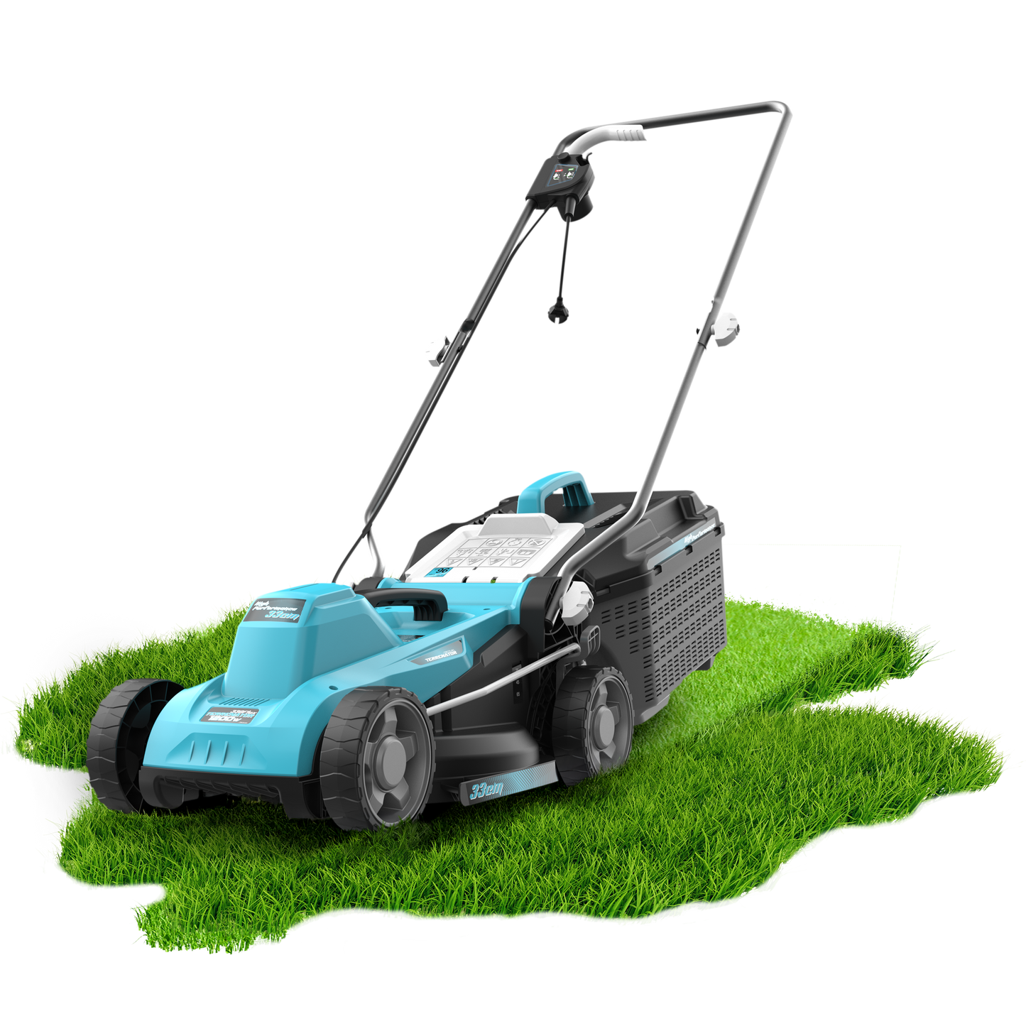 Cecotec Terrenator 330 Flex Cortacésped Eléctrico 1200 W 3450 RPM Ancho de Corte 33 cm Depósito 30 L