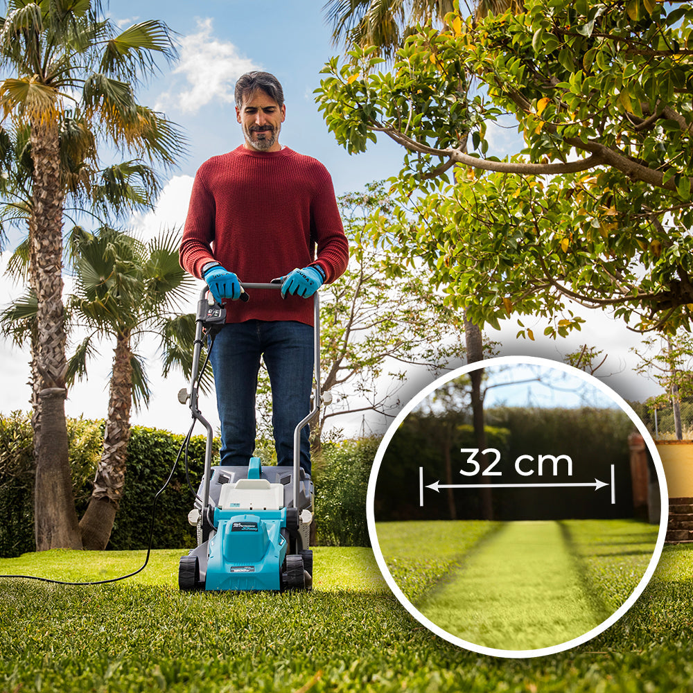 Cecotec Terrenator 330 Flex Cortacésped Eléctrico 1200 W 3450 RPM Ancho de Corte 33 cm Depósito 30 L