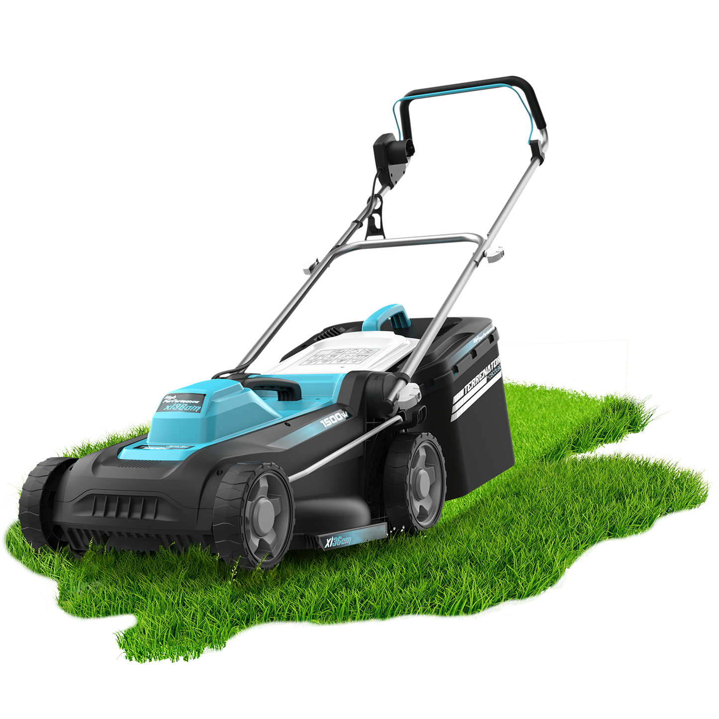 Cecotec Cortacésped Eléctrico Terrenator 360 Flex Z 1500 W Sistema Z Tech Altura Centralizada