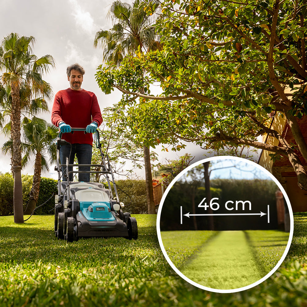 Cecotec Cortacésped Eléctrico Terrenator 460 Flex Z Auto 2000 W Propulsión Automática Para Facilitar Trabajos