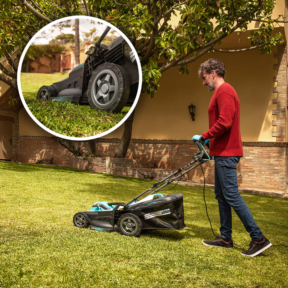 Cecotec Cortacésped Eléctrico Terrenator 460 Flex Z Auto 2000 W Propulsión Automática Para Facilitar Trabajos