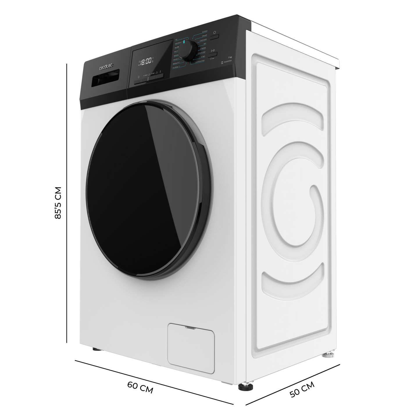 Cecotec Bolero Dresscode 7411 Inverter Lavadora 7 kg 1200 rpm 16 Programas Eficiencia Energética A