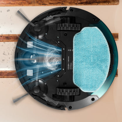 Cecotec Conga M10 Aqua Robot Aspirador 3000 Pa Navegación Giroscópica Hasta 150 Metros Cuadrados Batería 2000 mAh Mopa