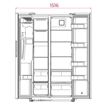 Frigorífico americano Side by Side TEKA RLF 74960 SS