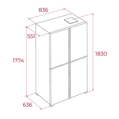 Frigorífico Americano RMF 75820 GBK TEKA