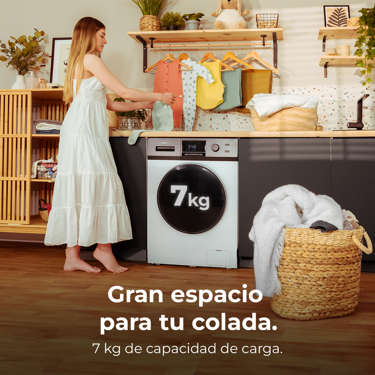 Cecotec Bolero Dresscode 7411 Inverter Lavadora 7 kg 1200 rpm 16 Programas Eficiencia Energética A