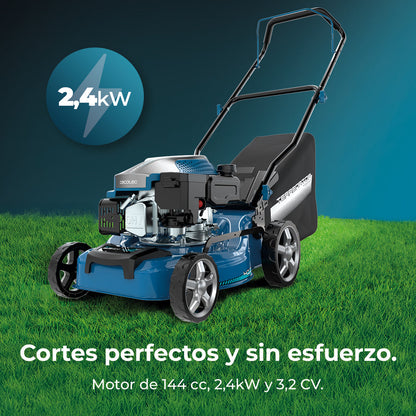 Cecotec Terrenator 2700.41 Total Z Cortacésped De Gasolina Con ZTech 144cc 2,4kW 3,2CV