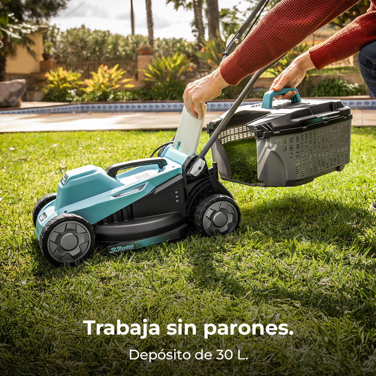 Cecotec Terrenator 330 Flex Cortacésped Eléctrico 1200 W 3450 RPM Ancho de Corte 33 cm Depósito 30 L