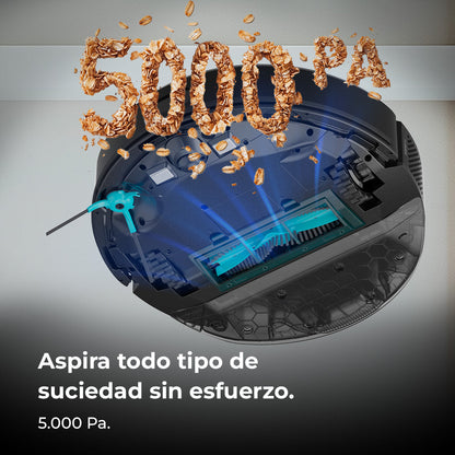 Cecotec Conga M50 Robot Aspirador Láser Mapa Interactivo Limpieza Personalizada Inteligente