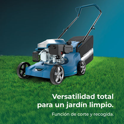 Cecotec Terrenator 2700.39 Cortacésped de Gasolina 127cc 2.1 kW 2 en 1 Recoger Césped