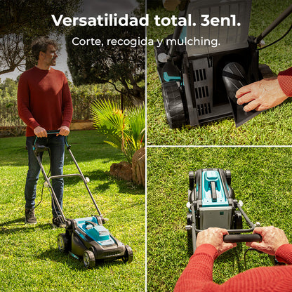 Cecotec Cortacésped Eléctrico Terrenator 360 Flex Z 1500 W Sistema Z Tech Altura Centralizada