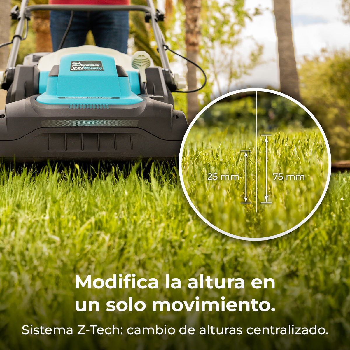 Cecotec Cortacésped Eléctrico Terrenator 460 Flex Z Auto 2000 W Propulsión Automática Para Facilitar Trabajos