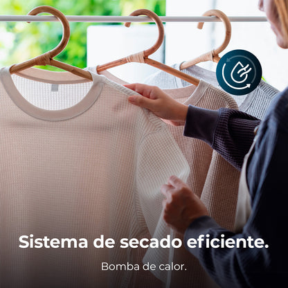 Cecotec Bolero Dresscode Dry 8330 Steel Secadora De Ropa Con Bomba De Calor 8 Kg