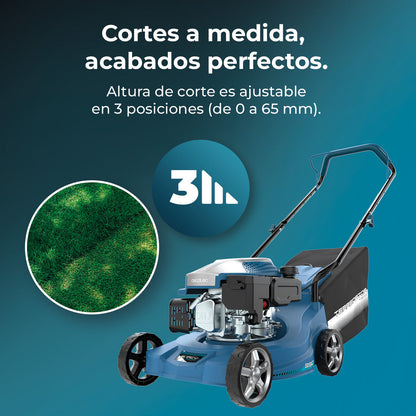 Cecotec Terrenator 2700.39 Cortacésped de Gasolina 127cc 2.1 kW 2 en 1 Recoger Césped