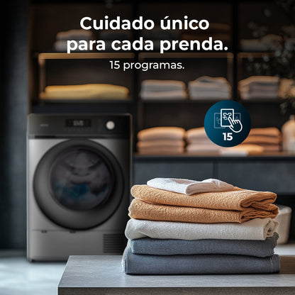 Cecotec Bolero Dresscode Dry 8330 Steel Secadora De Ropa Con Bomba De Calor 8 Kg