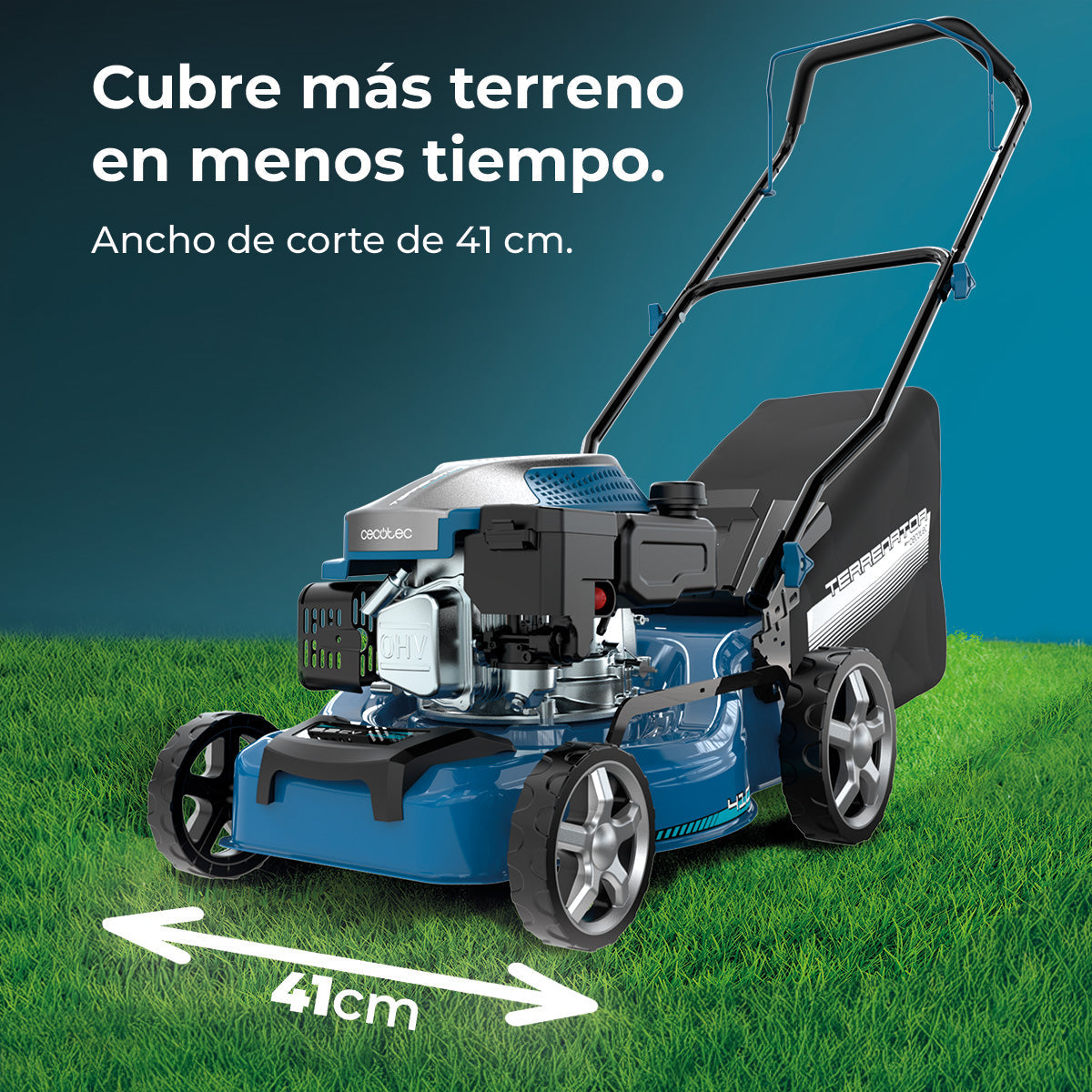 Cecotec Terrenator 2700.41 Total Z Cortacésped De Gasolina Con ZTech 144cc 2,4kW 3,2CV
